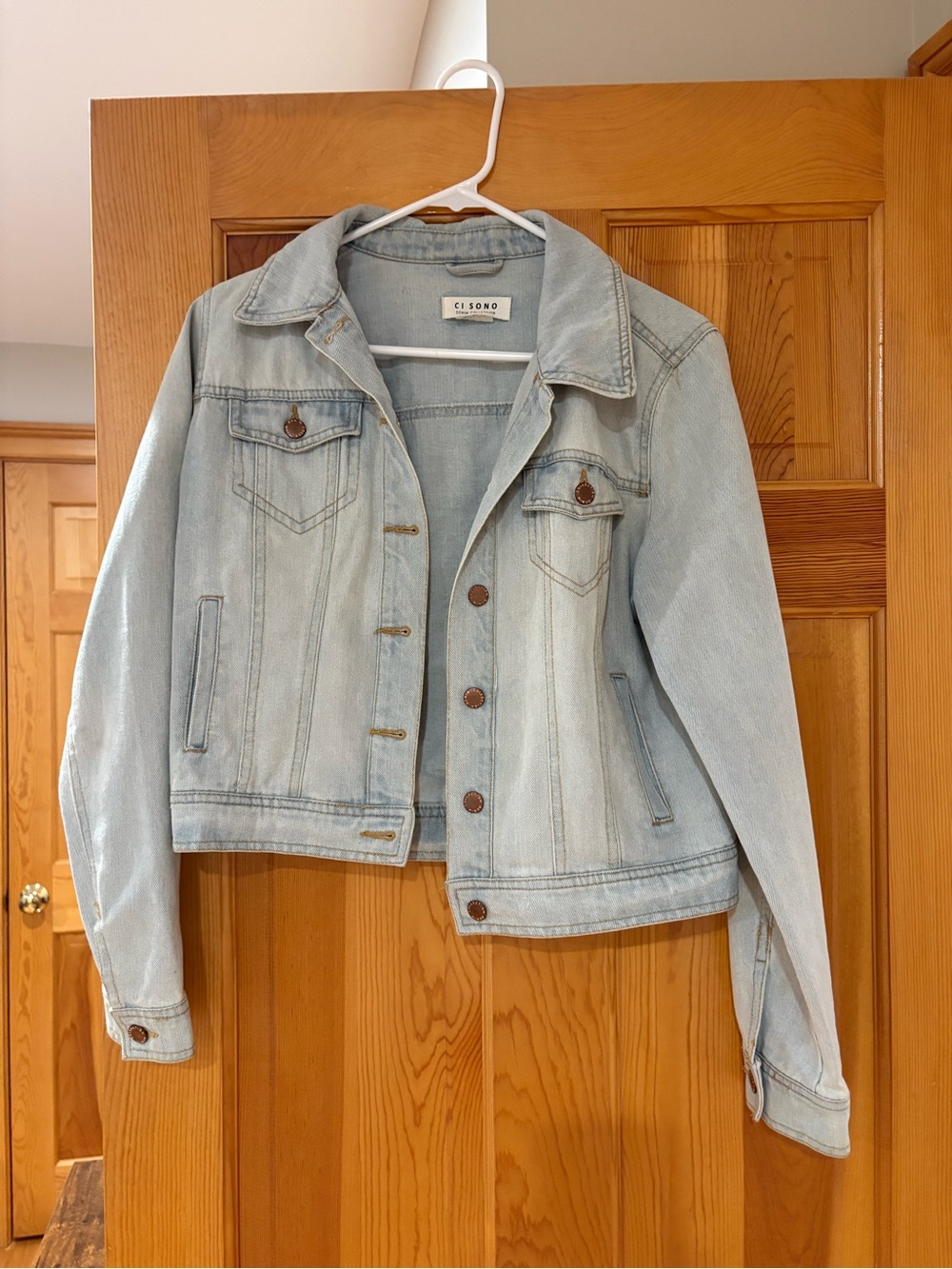 Ci Sono Light Wash Denim Jacket